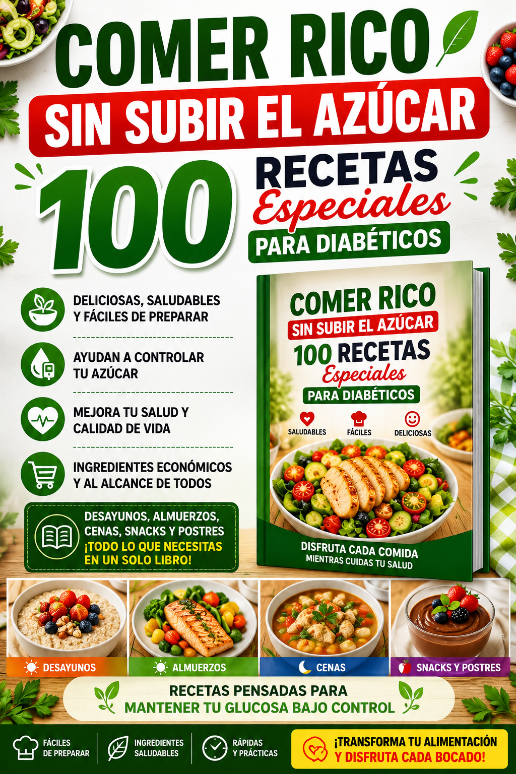 RECETAS ESPECIALES PARA DIABÉTICOS